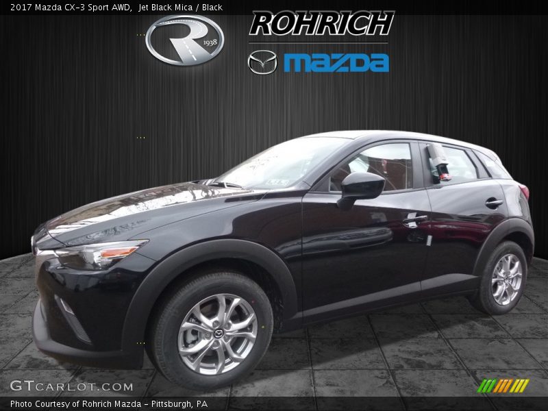 Jet Black Mica / Black 2017 Mazda CX-3 Sport AWD