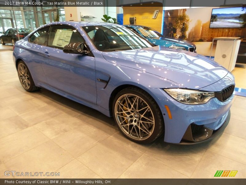 Yas Marina Blue Metallic / Black 2017 BMW M4 Coupe
