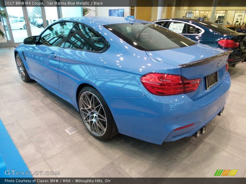 Yas Marina Blue Metallic / Black 2017 BMW M4 Coupe