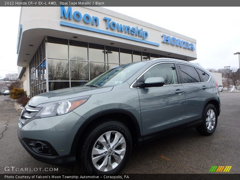 Opal Sage Metallic / Black 2012 Honda CR-V EX-L 4WD