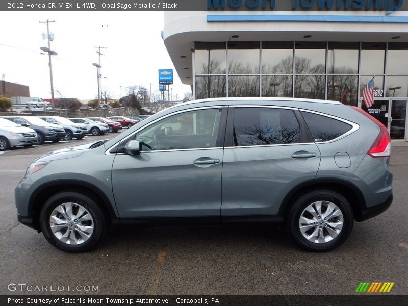 Opal Sage Metallic / Black 2012 Honda CR-V EX-L 4WD