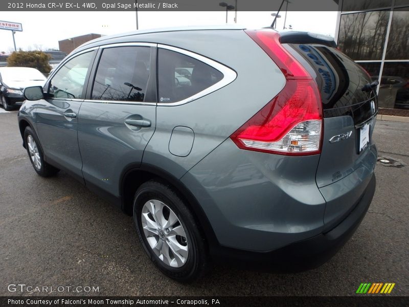 Opal Sage Metallic / Black 2012 Honda CR-V EX-L 4WD