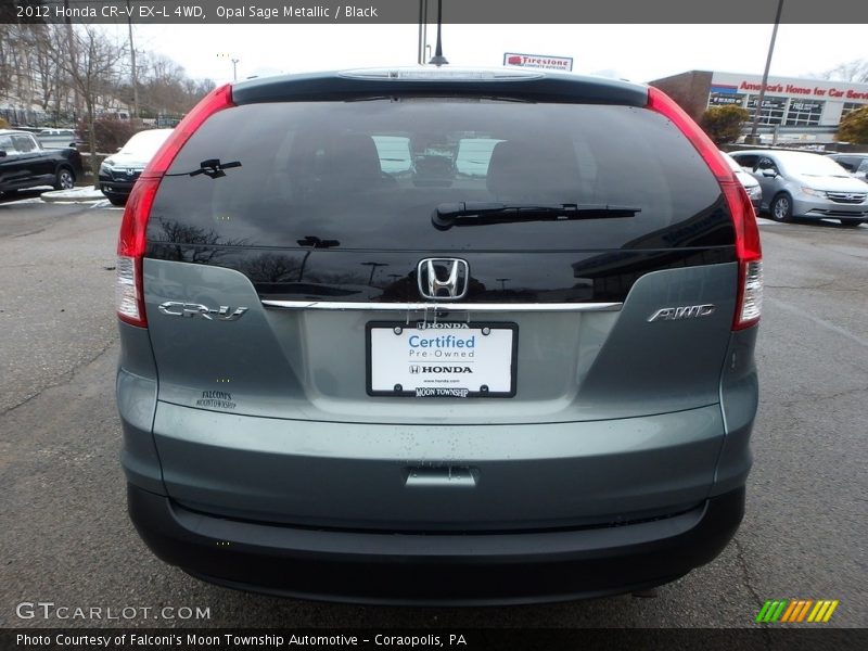 Opal Sage Metallic / Black 2012 Honda CR-V EX-L 4WD