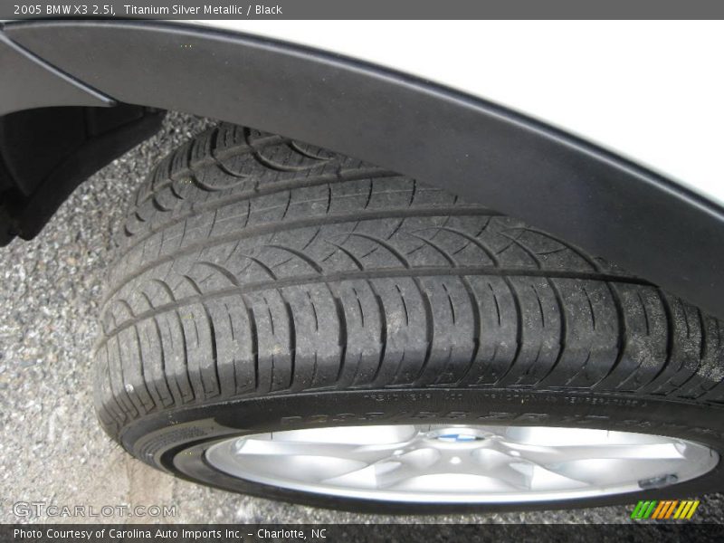 Titanium Silver Metallic / Black 2005 BMW X3 2.5i