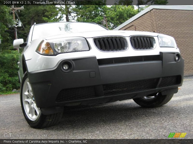 Titanium Silver Metallic / Black 2005 BMW X3 2.5i
