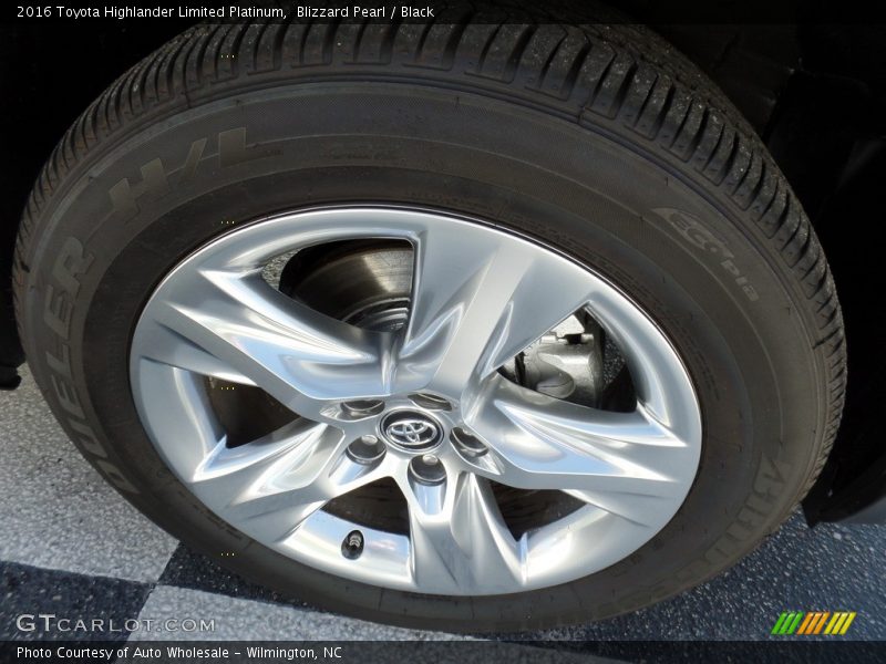 Blizzard Pearl / Black 2016 Toyota Highlander Limited Platinum