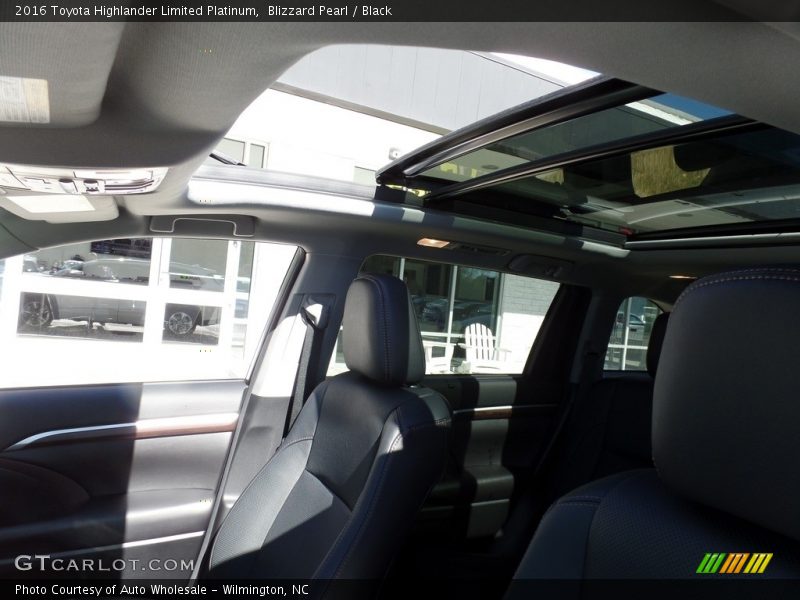 Blizzard Pearl / Black 2016 Toyota Highlander Limited Platinum