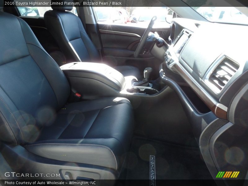 Blizzard Pearl / Black 2016 Toyota Highlander Limited Platinum