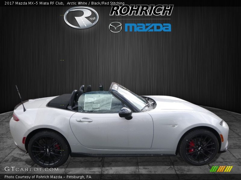 Arctic White / Black/Red Stitching 2017 Mazda MX-5 Miata RF Club