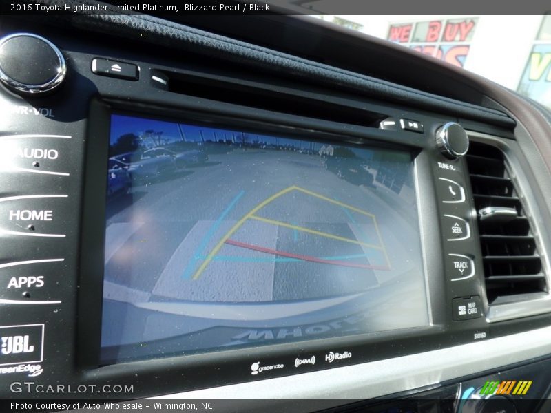 Blizzard Pearl / Black 2016 Toyota Highlander Limited Platinum