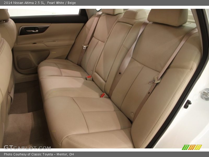 Pearl White / Beige 2014 Nissan Altima 2.5 SL