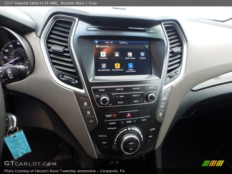 Becketts Black / Gray 2017 Hyundai Santa Fe SE AWD