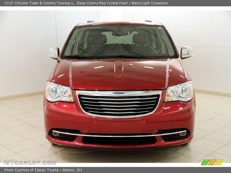Deep Cherry Red Crystal Pearl / Black/Light Graystone 2015 Chrysler Town & Country Touring-L
