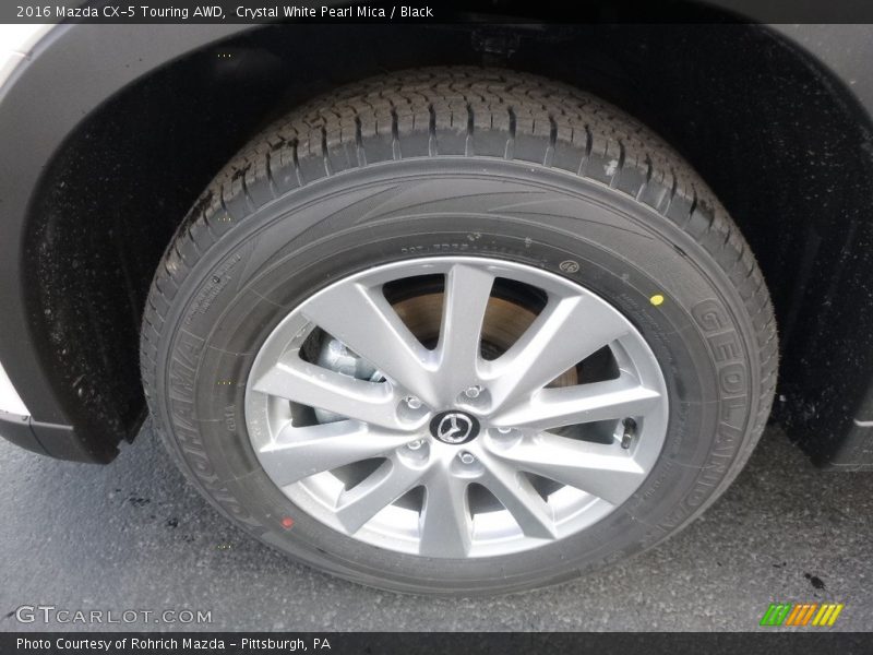 Crystal White Pearl Mica / Black 2016 Mazda CX-5 Touring AWD