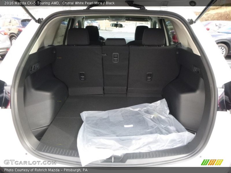 Crystal White Pearl Mica / Black 2016 Mazda CX-5 Touring AWD