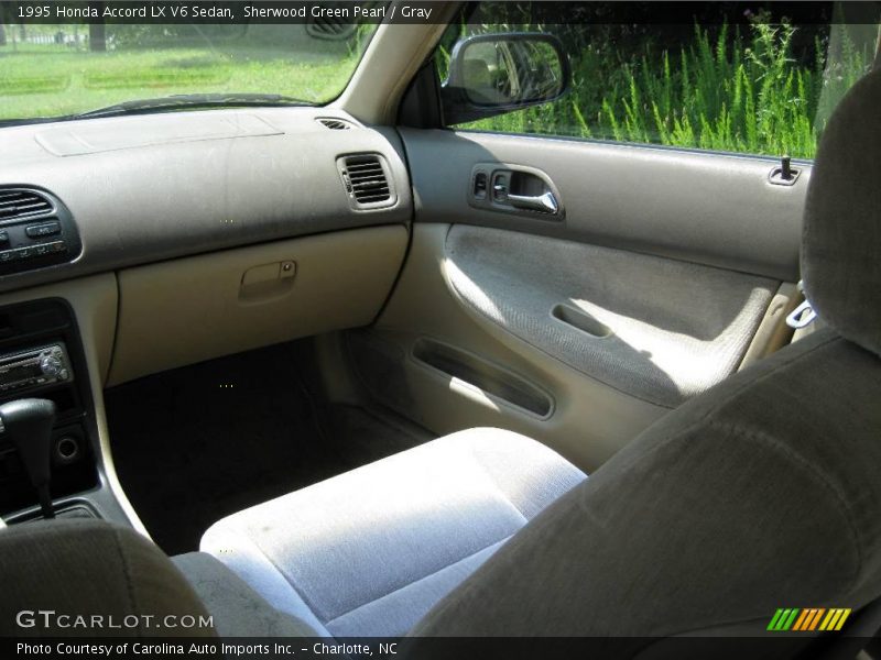 Sherwood Green Pearl / Gray 1995 Honda Accord LX V6 Sedan