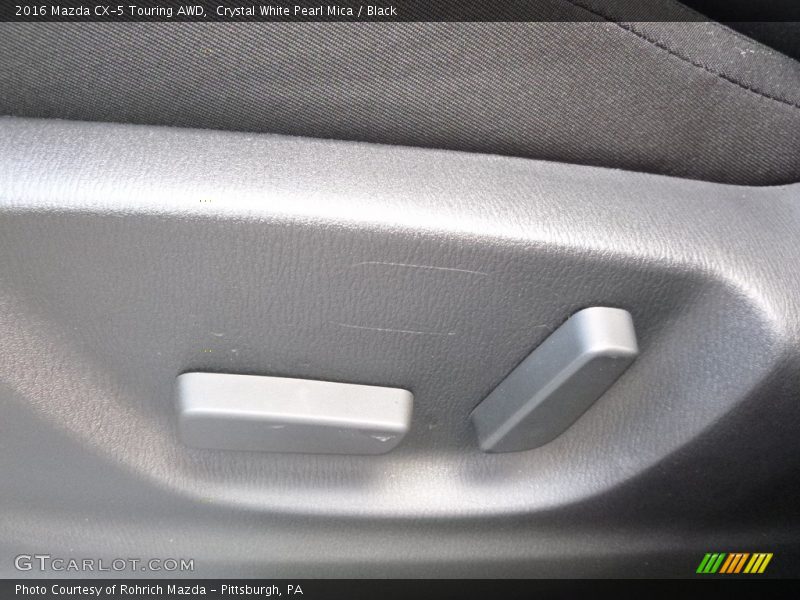 Crystal White Pearl Mica / Black 2016 Mazda CX-5 Touring AWD