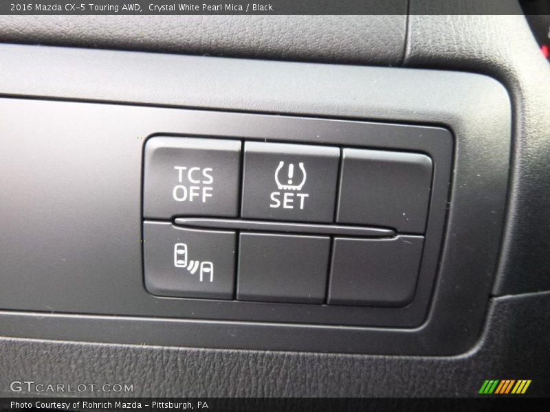 Crystal White Pearl Mica / Black 2016 Mazda CX-5 Touring AWD
