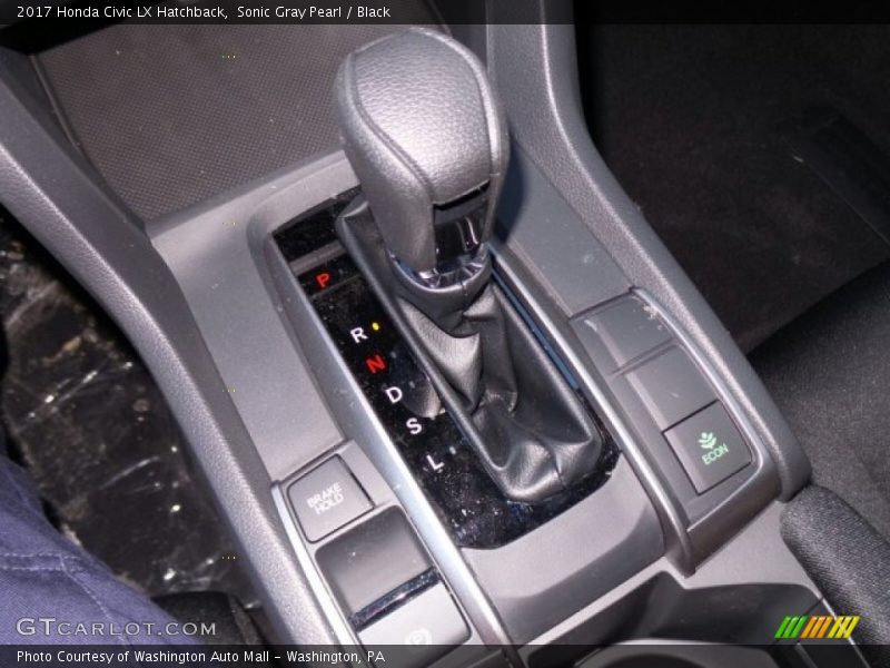 Sonic Gray Pearl / Black 2017 Honda Civic LX Hatchback