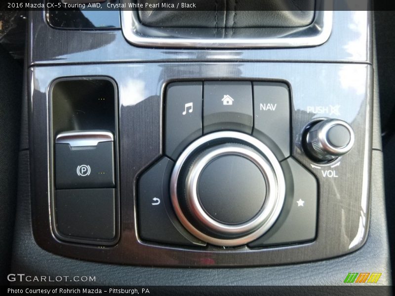 Crystal White Pearl Mica / Black 2016 Mazda CX-5 Touring AWD