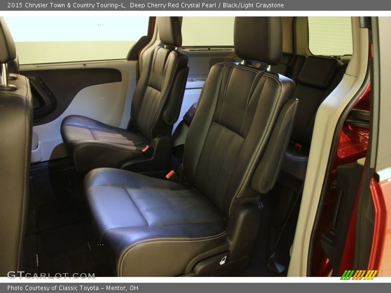 Deep Cherry Red Crystal Pearl / Black/Light Graystone 2015 Chrysler Town & Country Touring-L