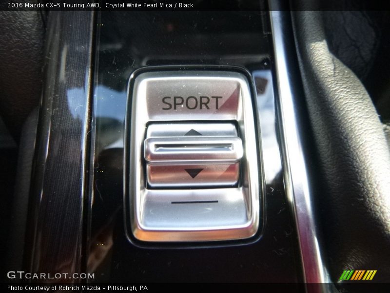 Crystal White Pearl Mica / Black 2016 Mazda CX-5 Touring AWD