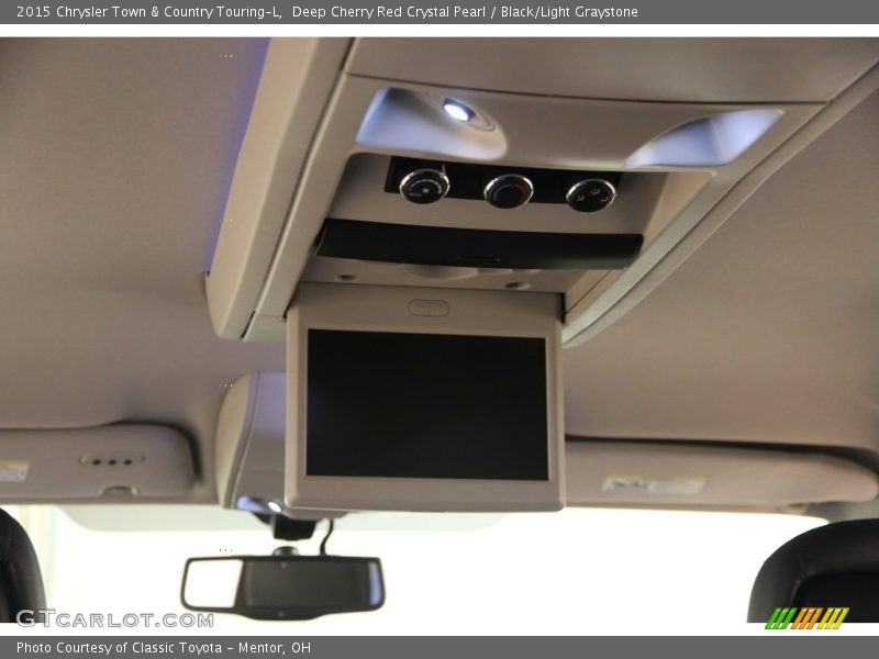 Deep Cherry Red Crystal Pearl / Black/Light Graystone 2015 Chrysler Town & Country Touring-L