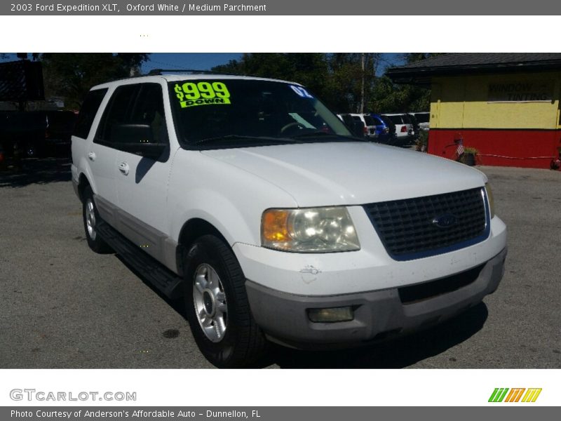 Oxford White / Medium Parchment 2003 Ford Expedition XLT