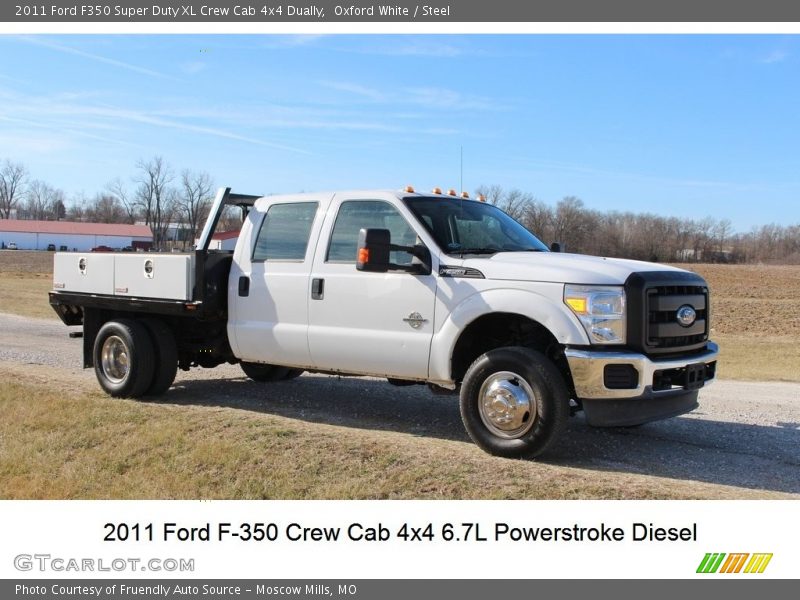 Oxford White / Steel 2011 Ford F350 Super Duty XL Crew Cab 4x4 Dually