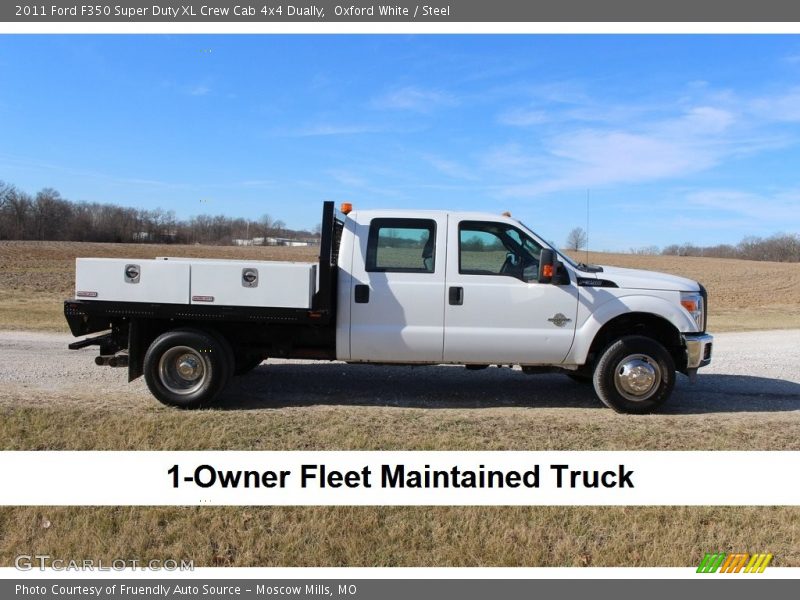 Oxford White / Steel 2011 Ford F350 Super Duty XL Crew Cab 4x4 Dually