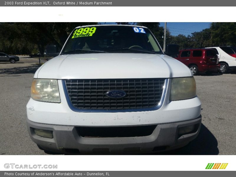 Oxford White / Medium Parchment 2003 Ford Expedition XLT