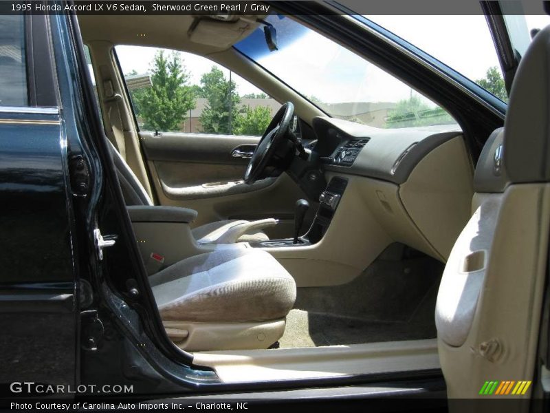 Sherwood Green Pearl / Gray 1995 Honda Accord LX V6 Sedan