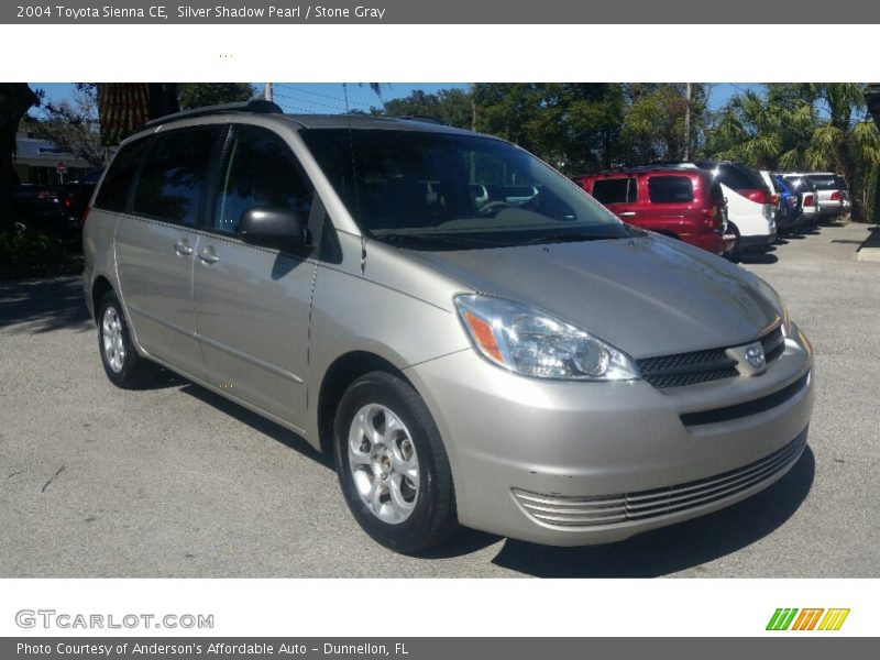 Silver Shadow Pearl / Stone Gray 2004 Toyota Sienna CE