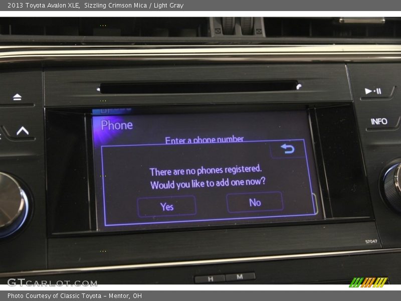 Sizzling Crimson Mica / Light Gray 2013 Toyota Avalon XLE