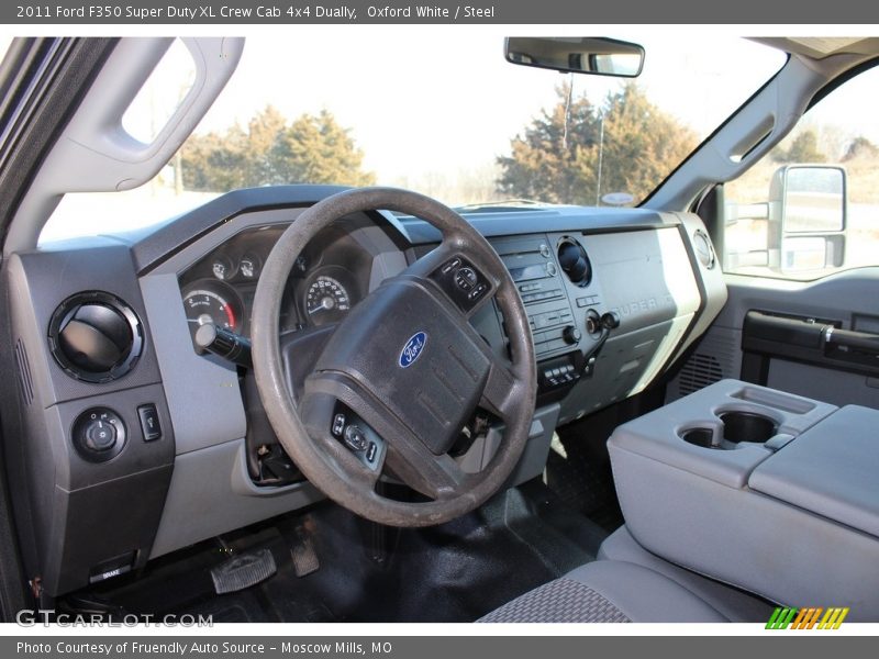 Oxford White / Steel 2011 Ford F350 Super Duty XL Crew Cab 4x4 Dually