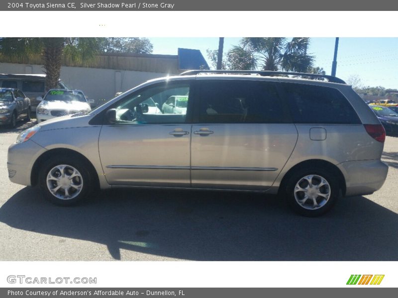 Silver Shadow Pearl / Stone Gray 2004 Toyota Sienna CE