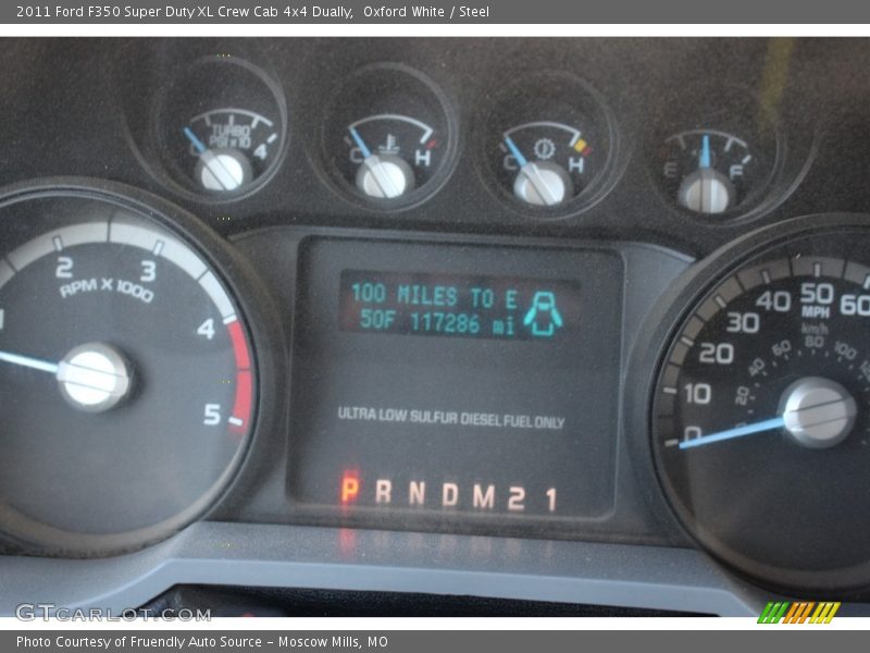 Oxford White / Steel 2011 Ford F350 Super Duty XL Crew Cab 4x4 Dually