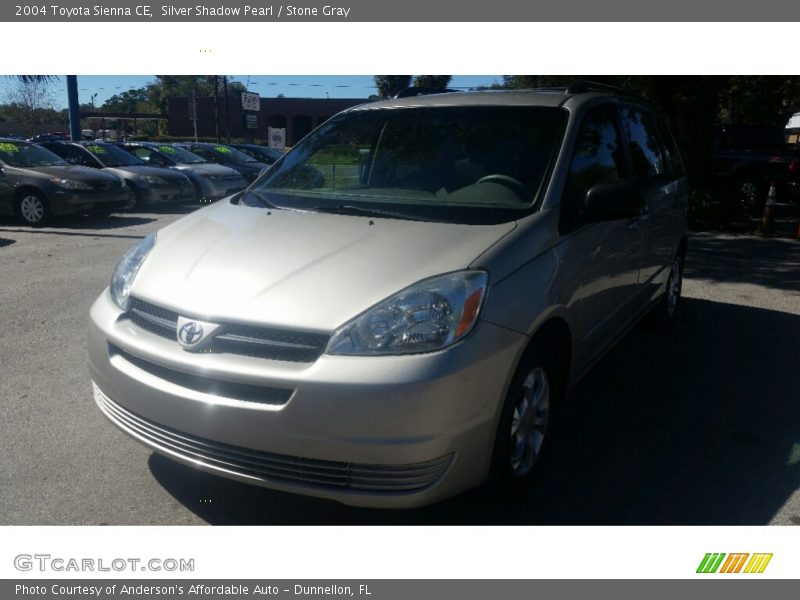 Silver Shadow Pearl / Stone Gray 2004 Toyota Sienna CE