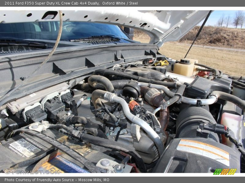 Oxford White / Steel 2011 Ford F350 Super Duty XL Crew Cab 4x4 Dually