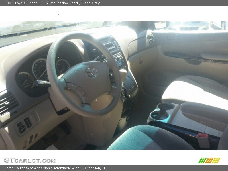Silver Shadow Pearl / Stone Gray 2004 Toyota Sienna CE