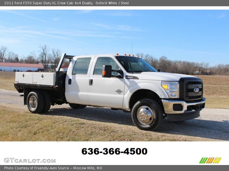 Oxford White / Steel 2011 Ford F350 Super Duty XL Crew Cab 4x4 Dually