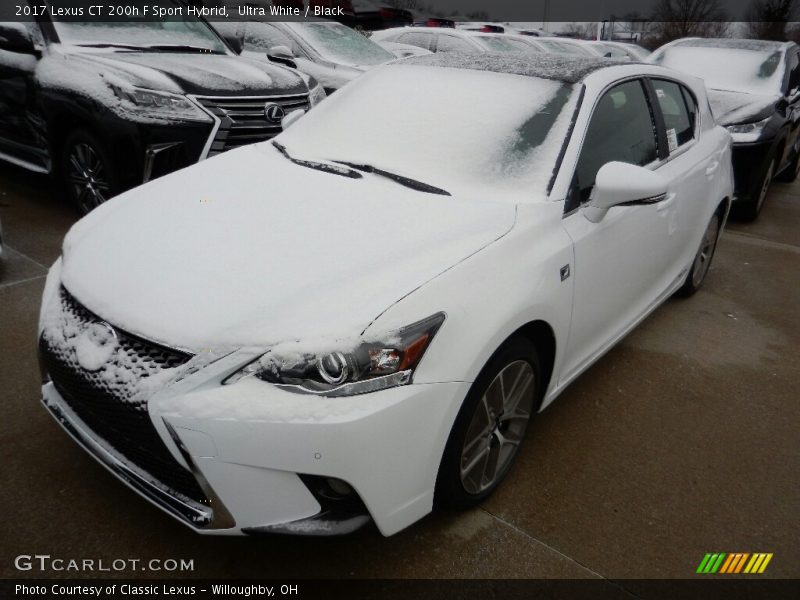 Ultra White / Black 2017 Lexus CT 200h F Sport Hybrid