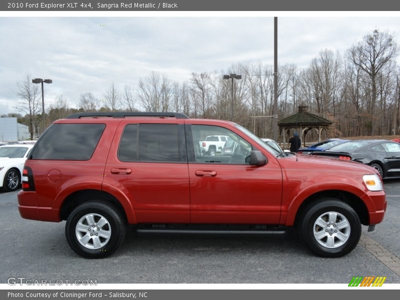 Sangria Red Metallic / Black 2010 Ford Explorer XLT 4x4