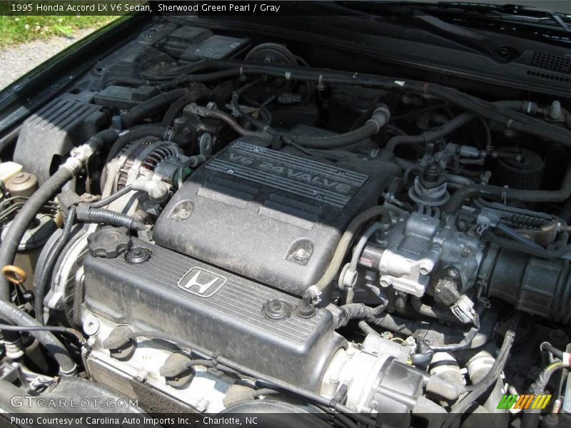 Sherwood Green Pearl / Gray 1995 Honda Accord LX V6 Sedan