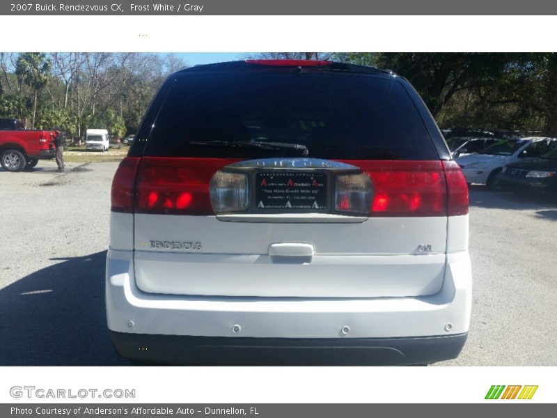 Frost White / Gray 2007 Buick Rendezvous CX