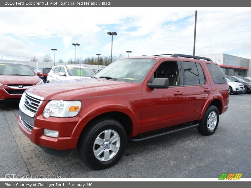 Sangria Red Metallic / Black 2010 Ford Explorer XLT 4x4