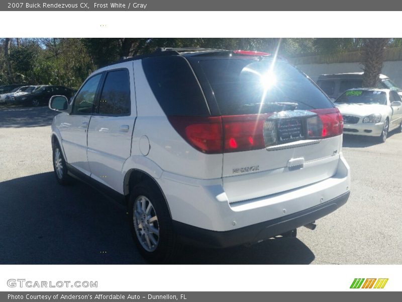 Frost White / Gray 2007 Buick Rendezvous CX