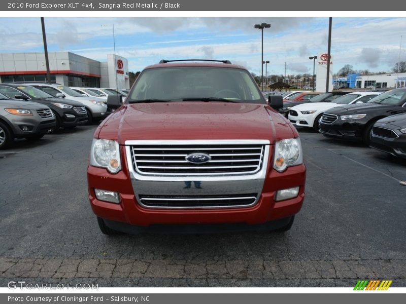 Sangria Red Metallic / Black 2010 Ford Explorer XLT 4x4