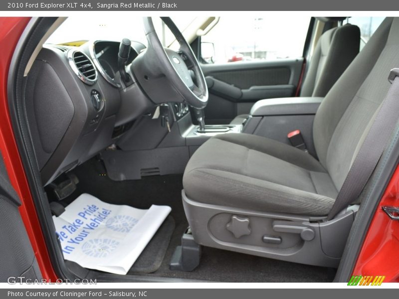 Sangria Red Metallic / Black 2010 Ford Explorer XLT 4x4