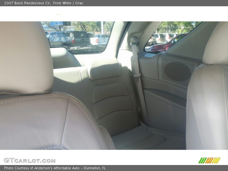 Frost White / Gray 2007 Buick Rendezvous CX